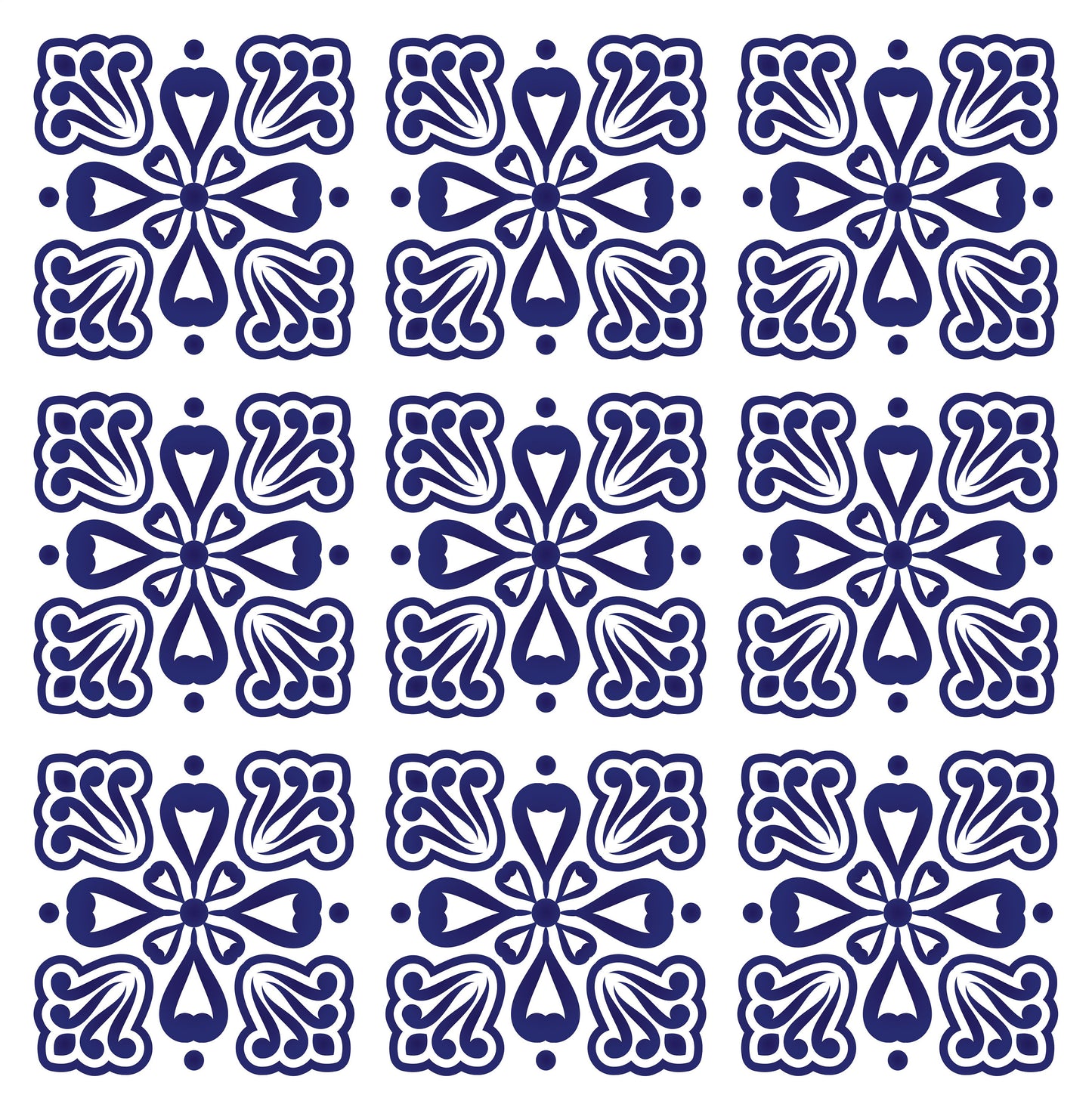 Blue Geometric Illustrations Decoupage Paper for Furniture - Large Rice Paper Decoupage - Vintage Patterns for Decoupage