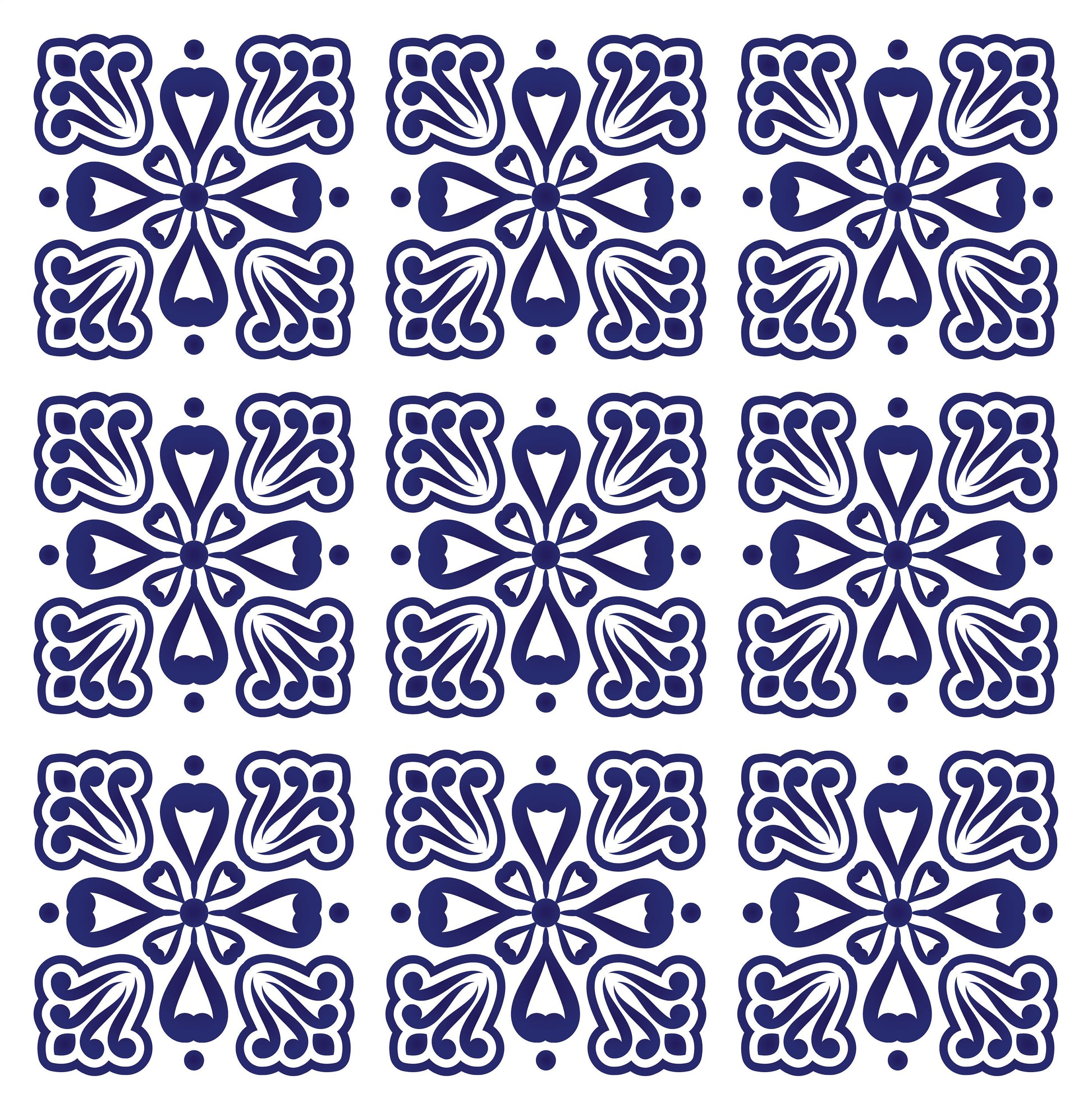 Blue Geometric Illustrations Decoupage Paper for Furniture - Large Rice Paper Decoupage - Vintage Patterns for Decoupage
