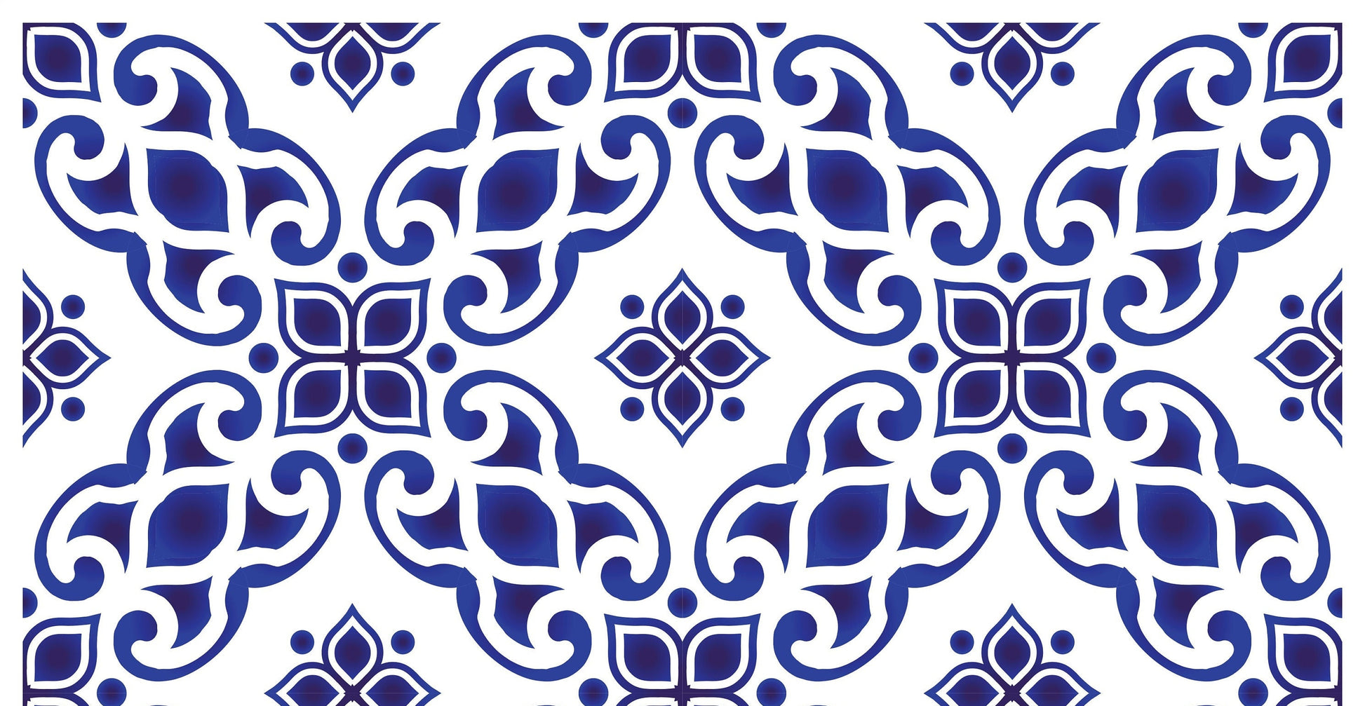Blue Geometric Illustrations Decoupage Paper for Furniture - Large Rice Paper Decoupage - Vintage Patterns for Decoupage