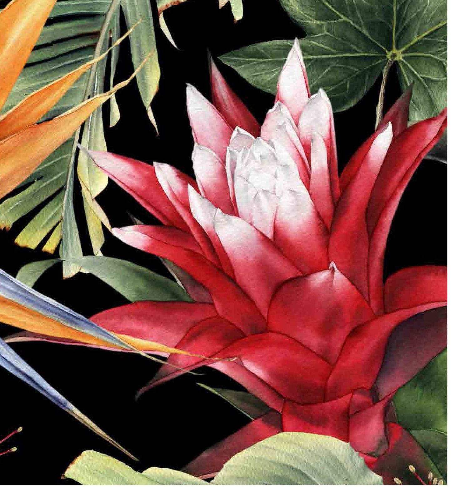 Tropical Floral Decoupage Rice Paper – Colorful Flower Furniture