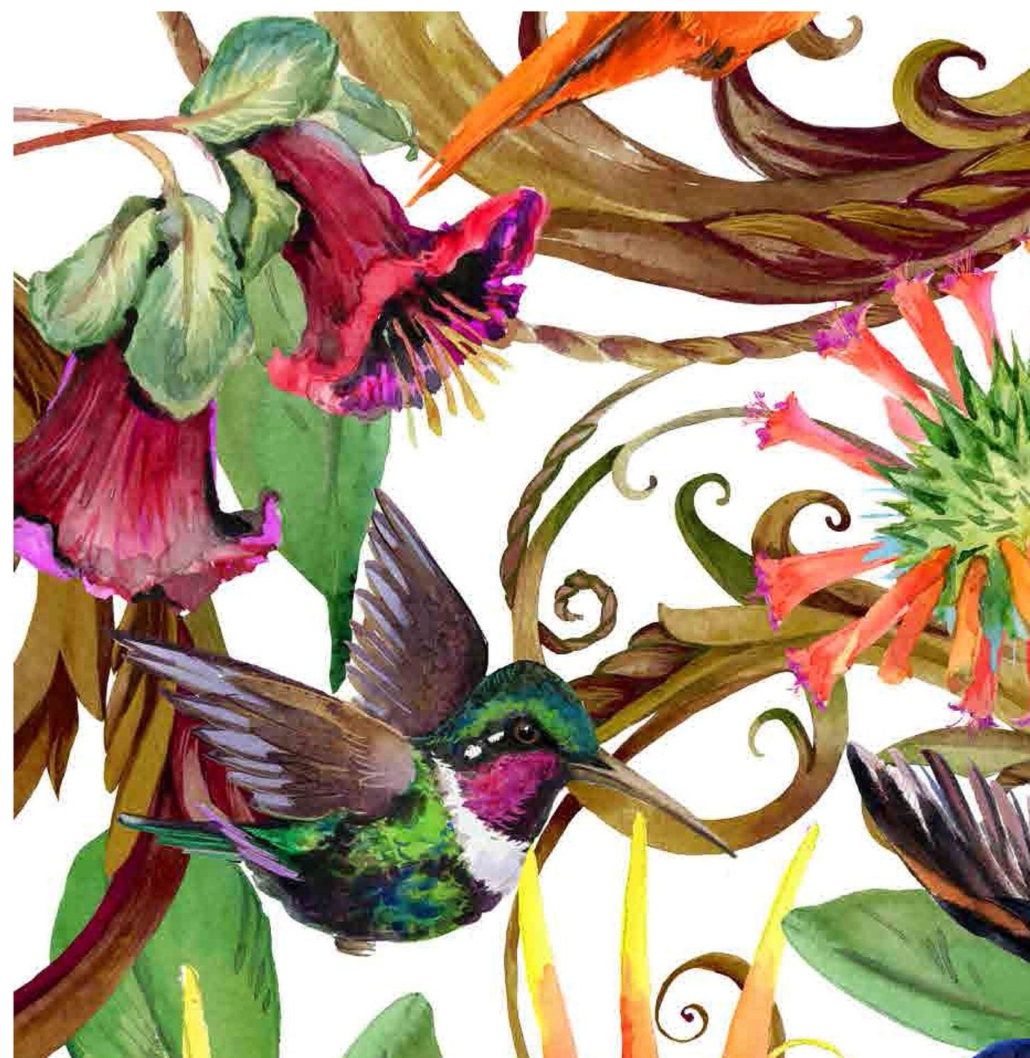Decoupage Paper for Furniture - Rice Paper Decoupage - Large Decoupage Paper - Tropical Birds Decoupage