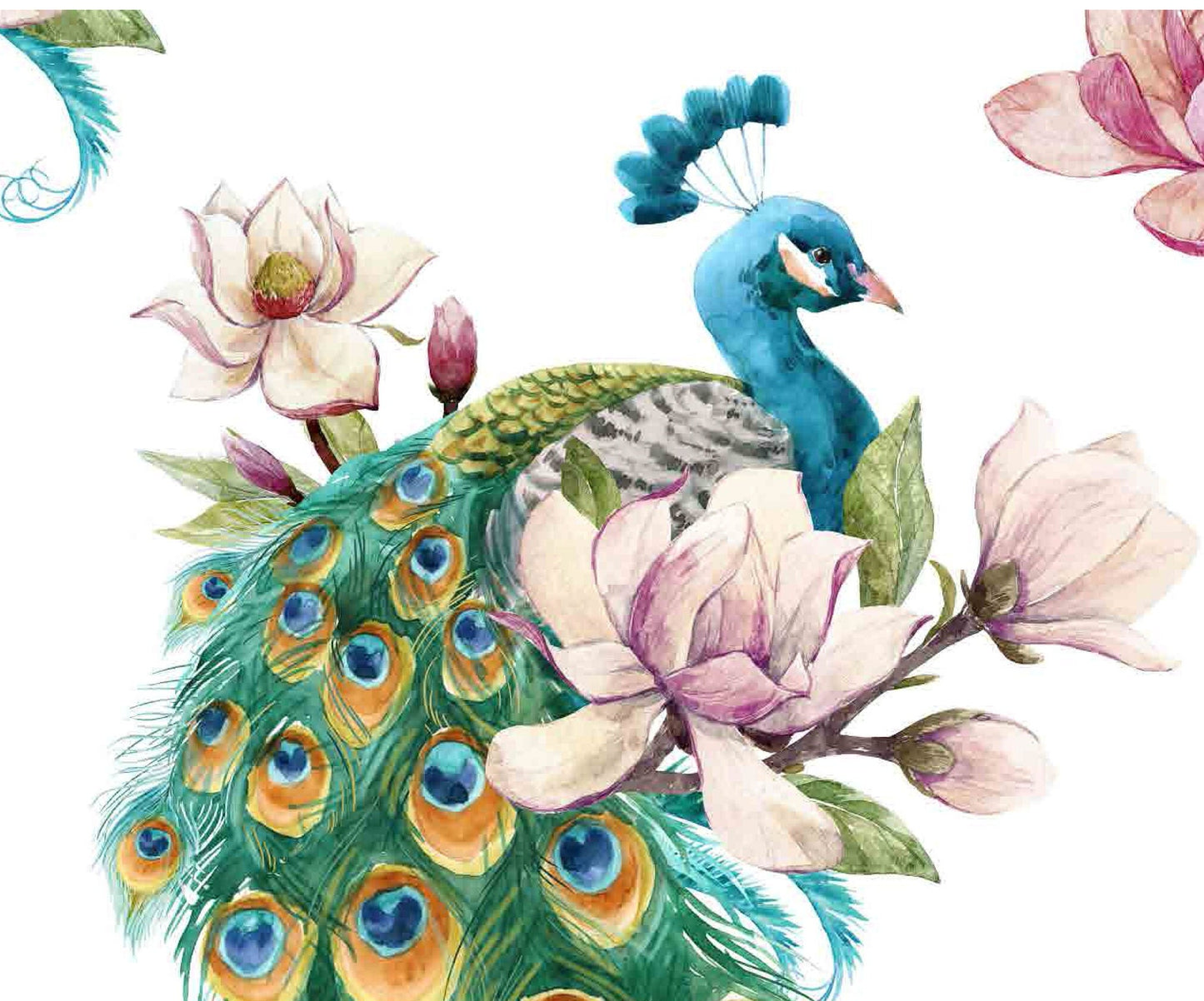 Peacock - Decoupage Paper for Furniture - Rice Paper Decoupage - Large Decoupage Paper - Tropical Birds Decoupage