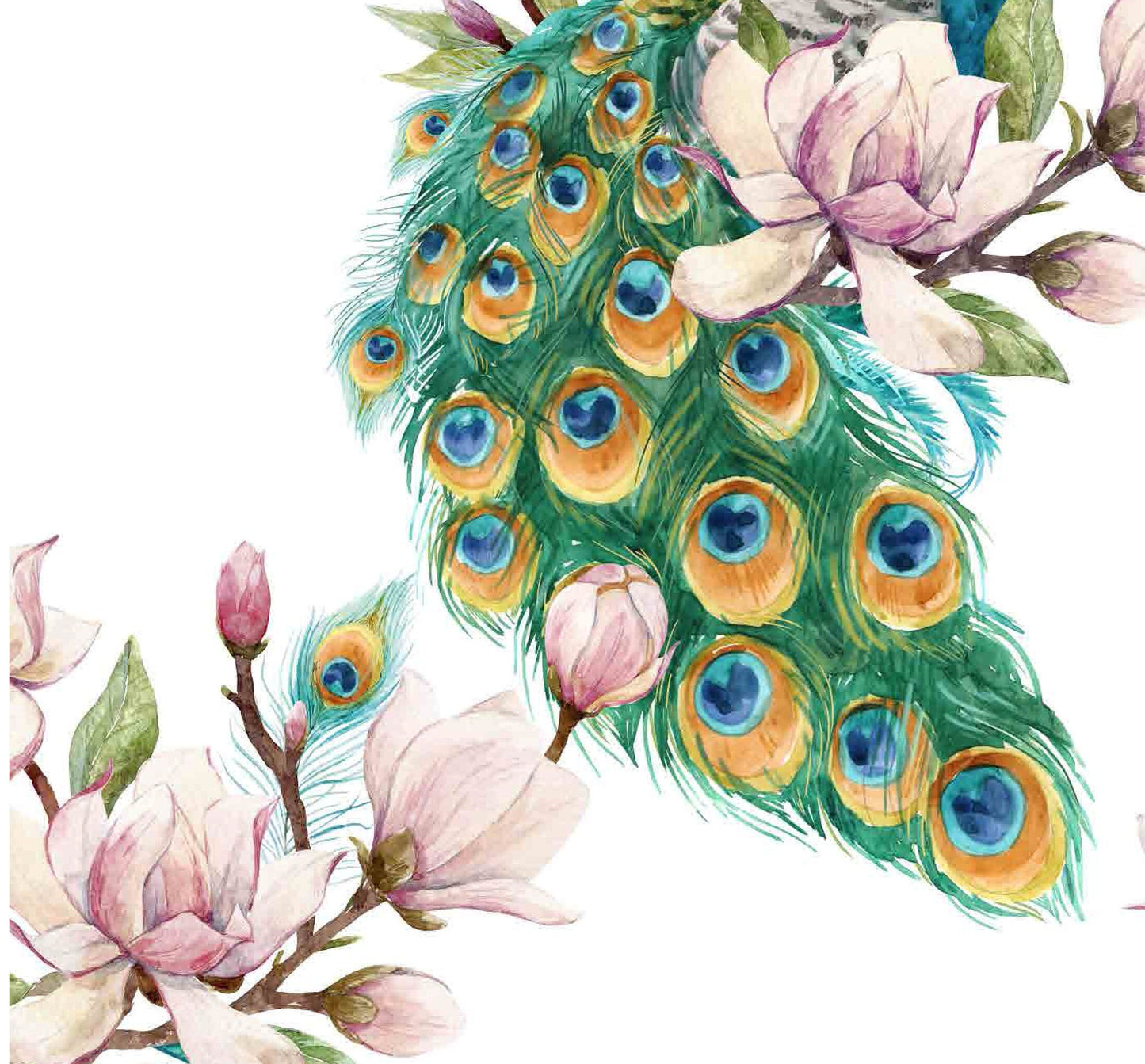 Peacock - Decoupage Paper for Furniture - Rice Paper Decoupage - Large Decoupage Paper - Tropical Birds Decoupage