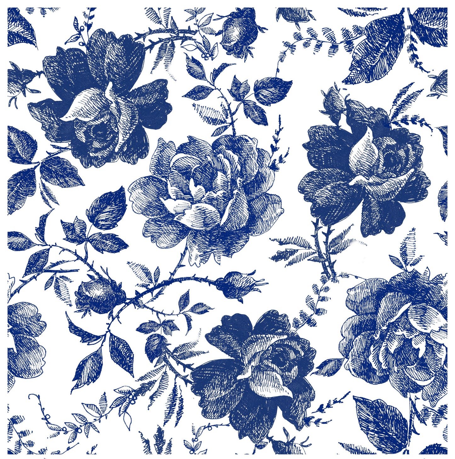 blue roses rice paper