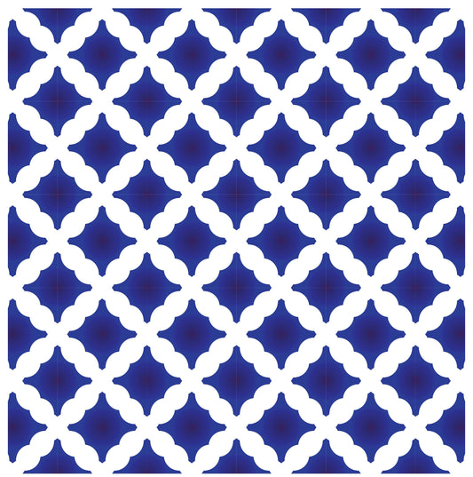 Blue Geometric Illustrations Decoupage Paper for Furniture - Large Rice Paper Decoupage - Vintage Patterns for Decoupage
