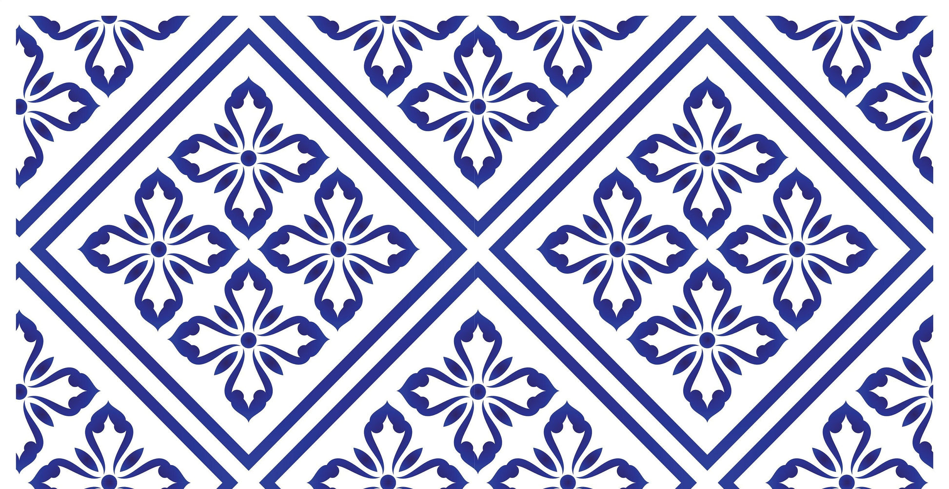 Blue Geometric Illustrations Decoupage Paper for Furniture - Large Rice Paper Decoupage - Vintage Patterns for Decoupage