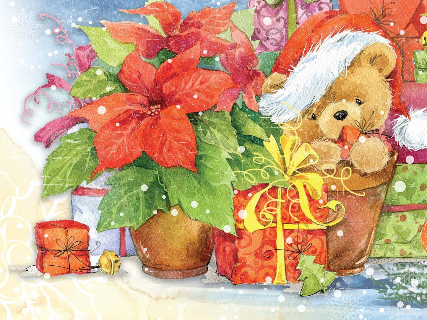 Christmas - Teddy Bear - Dear Santa - Gift - Horse - Decorative Christmas Paper - Decoupage for Furniture - Large Size Options