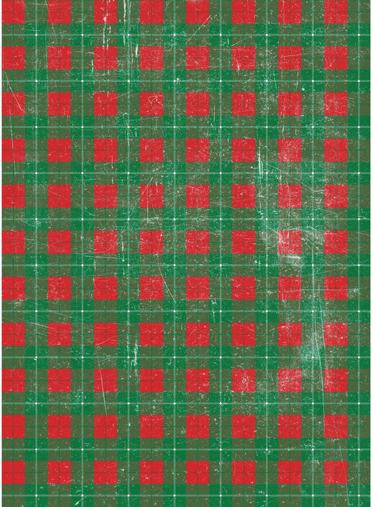 red square pattern decoupage