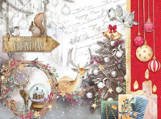 christmas decoupage paper