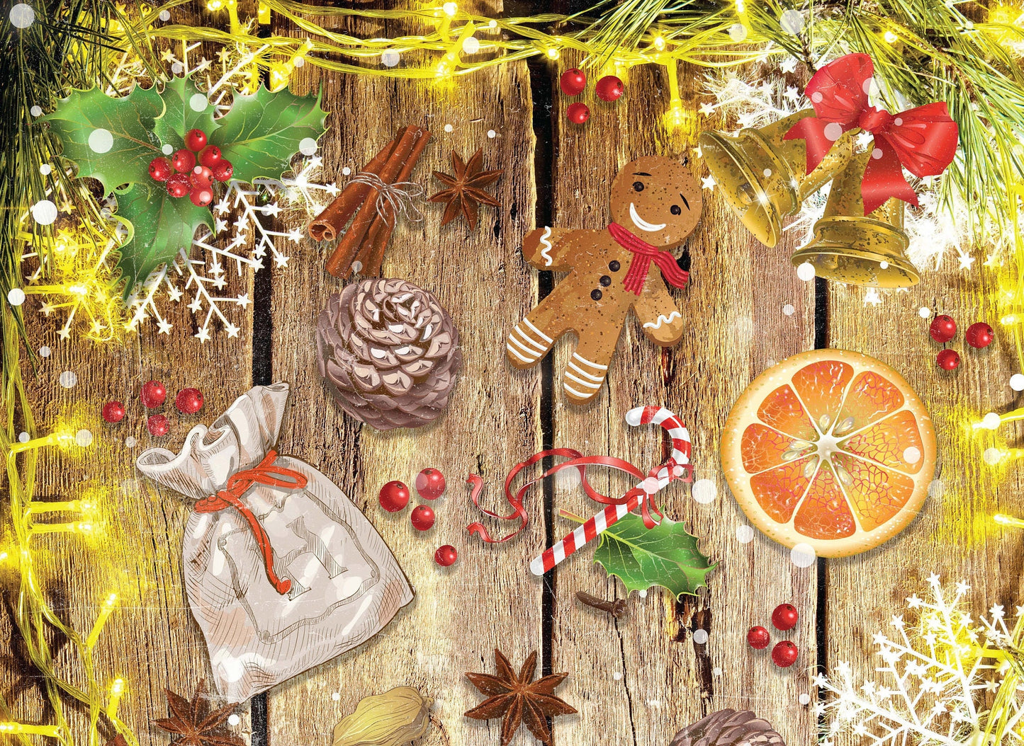 Merry Christmas - Decorative Christmas Paper - Decoupage for Furniture - Large Size Options