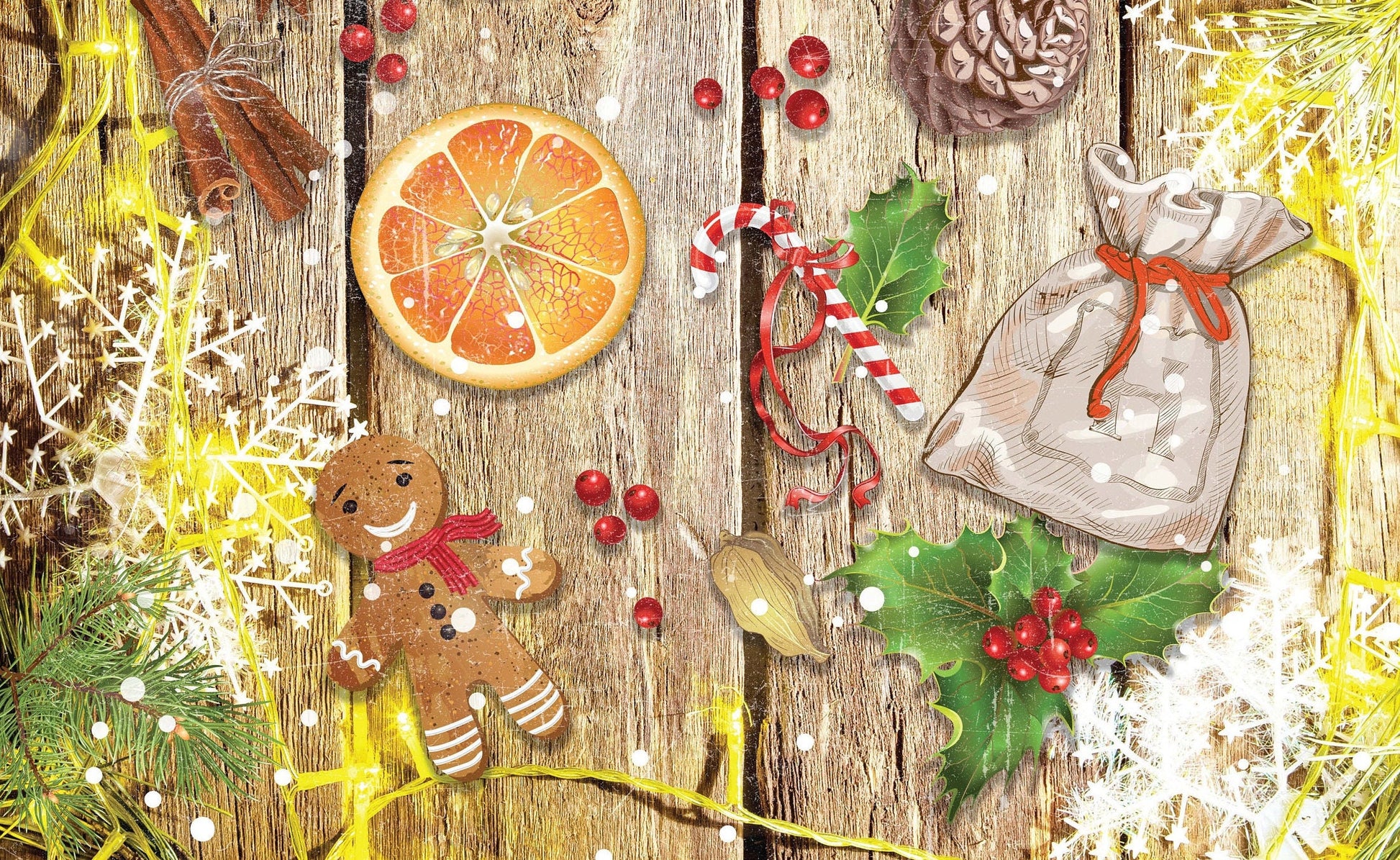 Merry Christmas - Decorative Christmas Paper - Decoupage for Furniture - Large Size Options