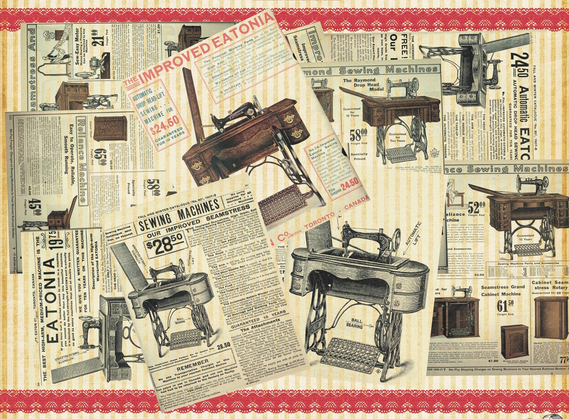Vintage Decoupage Art - Rice Paper - Decoupage for Furniture - Large Size Rice Paper for Decoupage