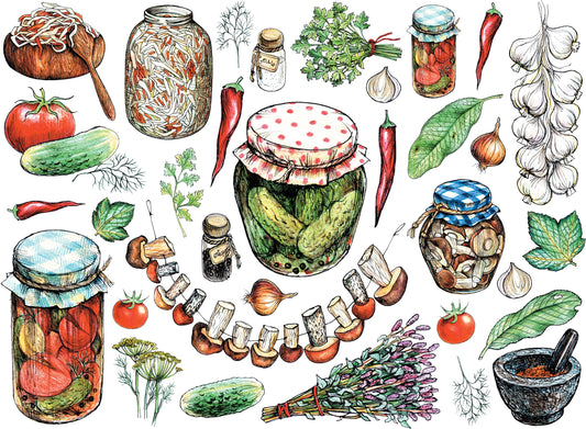 kitchen decoupage paper