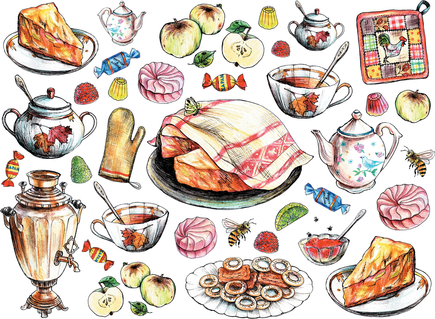 cooking decoupage paper