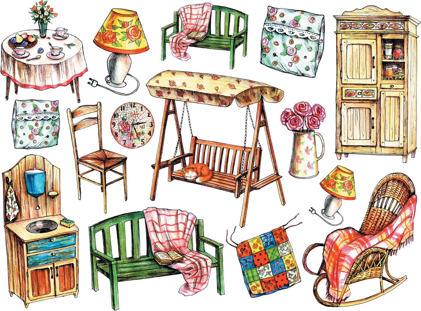 Vintage Decoupage Rice Paper - Furniture Art Sheets