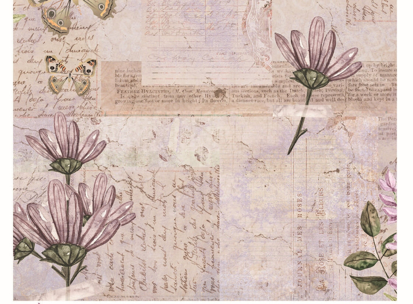 Vintage Decoupage - Decoupage Art - Large Size Rice Paper for Decoupage - Decoupage Crafts