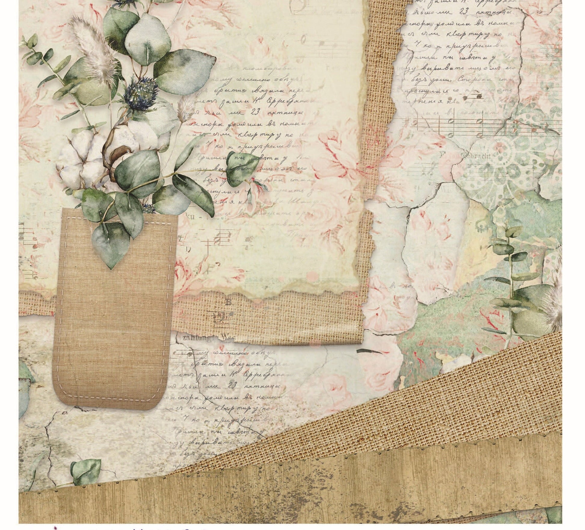 Letter Vintage Decoupage - Decoupage Art - Large Size Rice Paper for Decoupage - Decoupage Crafts