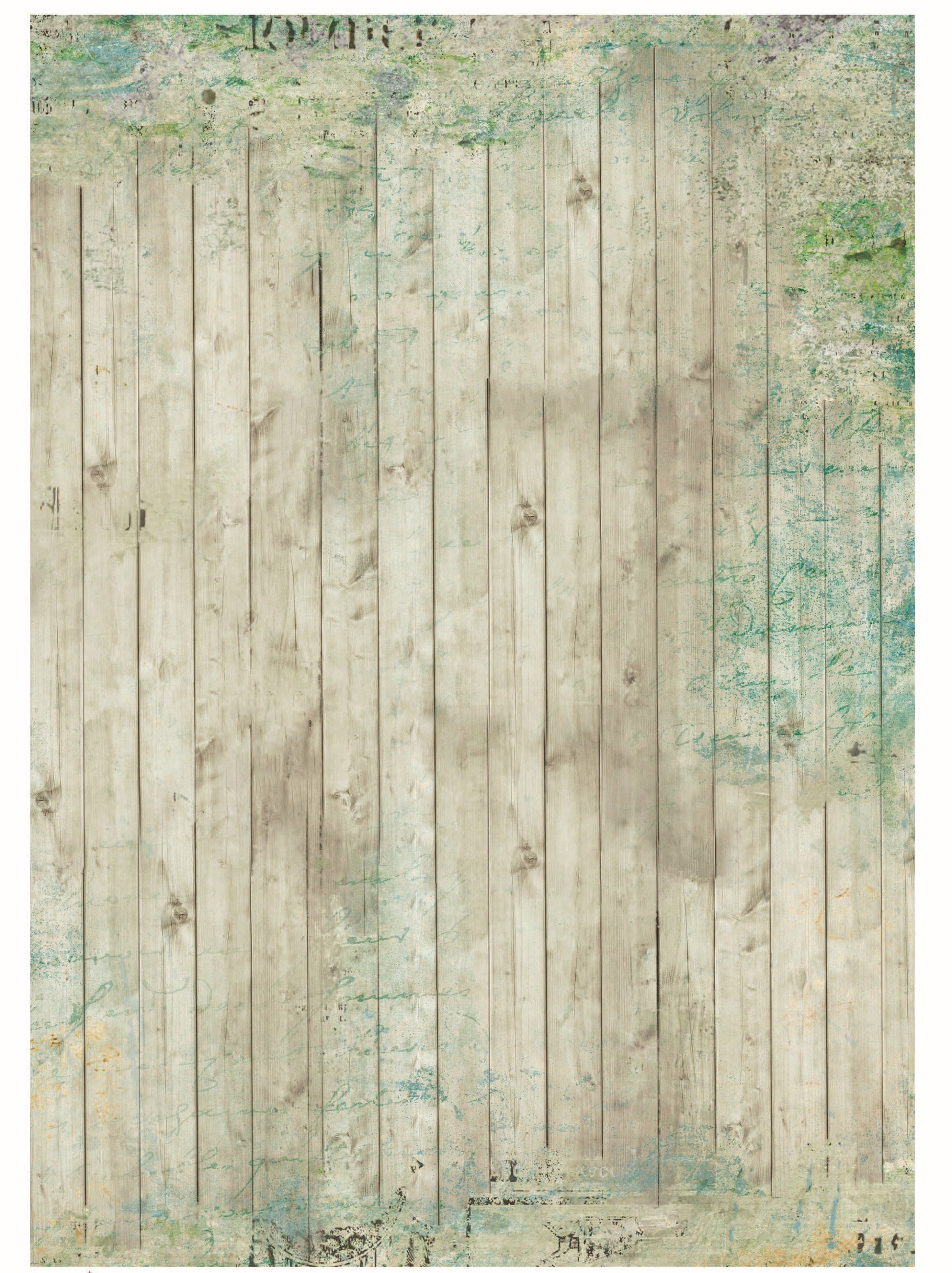 Green Vintage Decoupage - Decoupage Art - Large Size Rice Paper for Decoupage - Decoupage Crafts