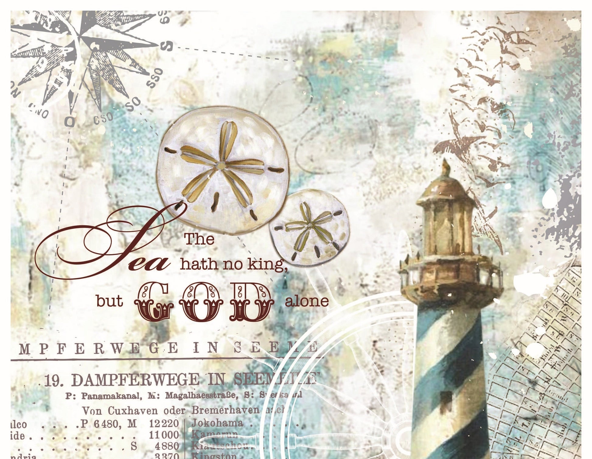 Lighthouse - Decorative Paper - Decoupage Art - Large Size Rice Paper for Decoupage - Decoupage Crafts