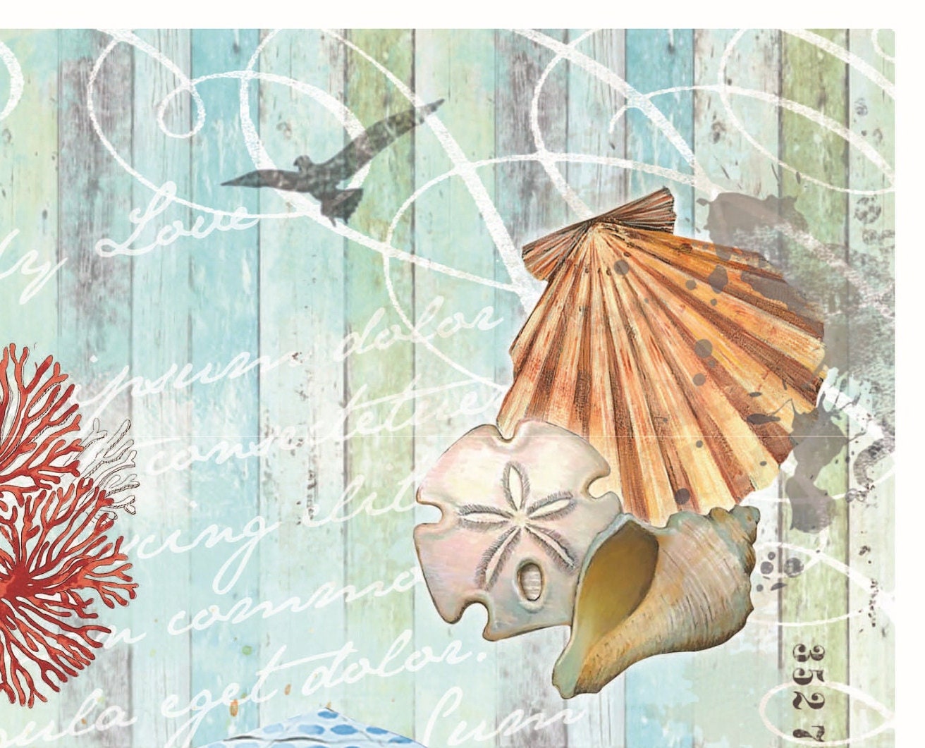 Beach Life - Lobster - Decorative Paper - Decoupage Art - Large Size Rice Paper for Decoupage - Decoupage Crafts