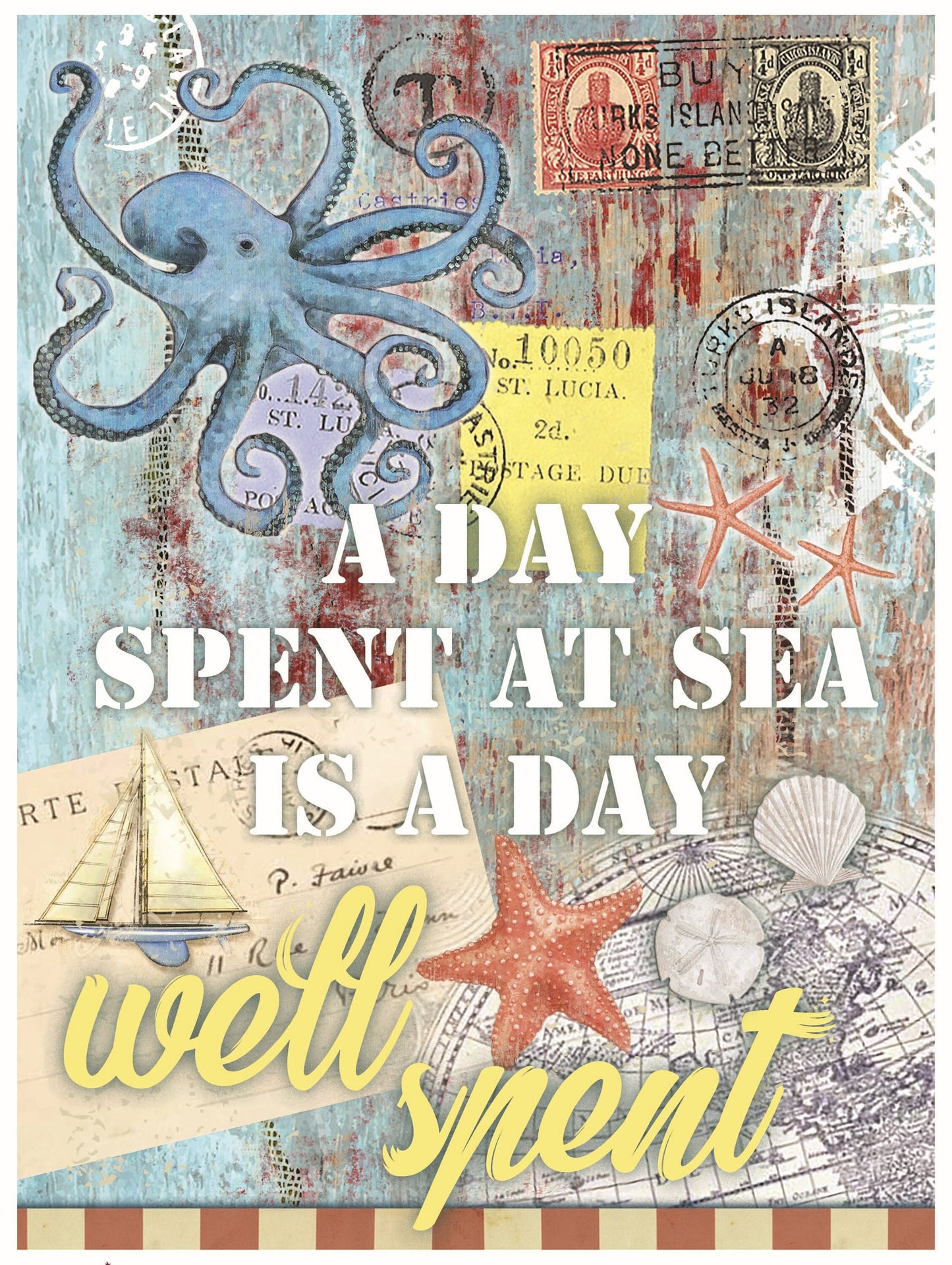 Octopus - Decorative Paper - Decoupage Art - Large Size Rice Paper for Decoupage - Decoupage Crafts