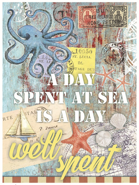 Octopus - Decorative Paper - Decoupage Art - Large Size Rice Paper for Decoupage - Decoupage Crafts