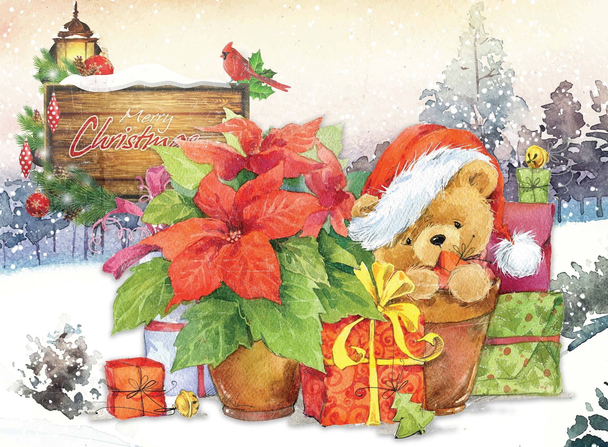 Christmas - Teddy Bear - Dear Santa - Gift - Horse - Decorative Christmas Paper - Decoupage for Furniture - Large Size Options