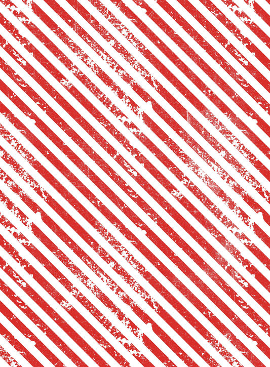 Merry Christmas - Red Lines - Gift Box - Decorative Christmas Paper - Decoupage for Furniture - Large Size Options