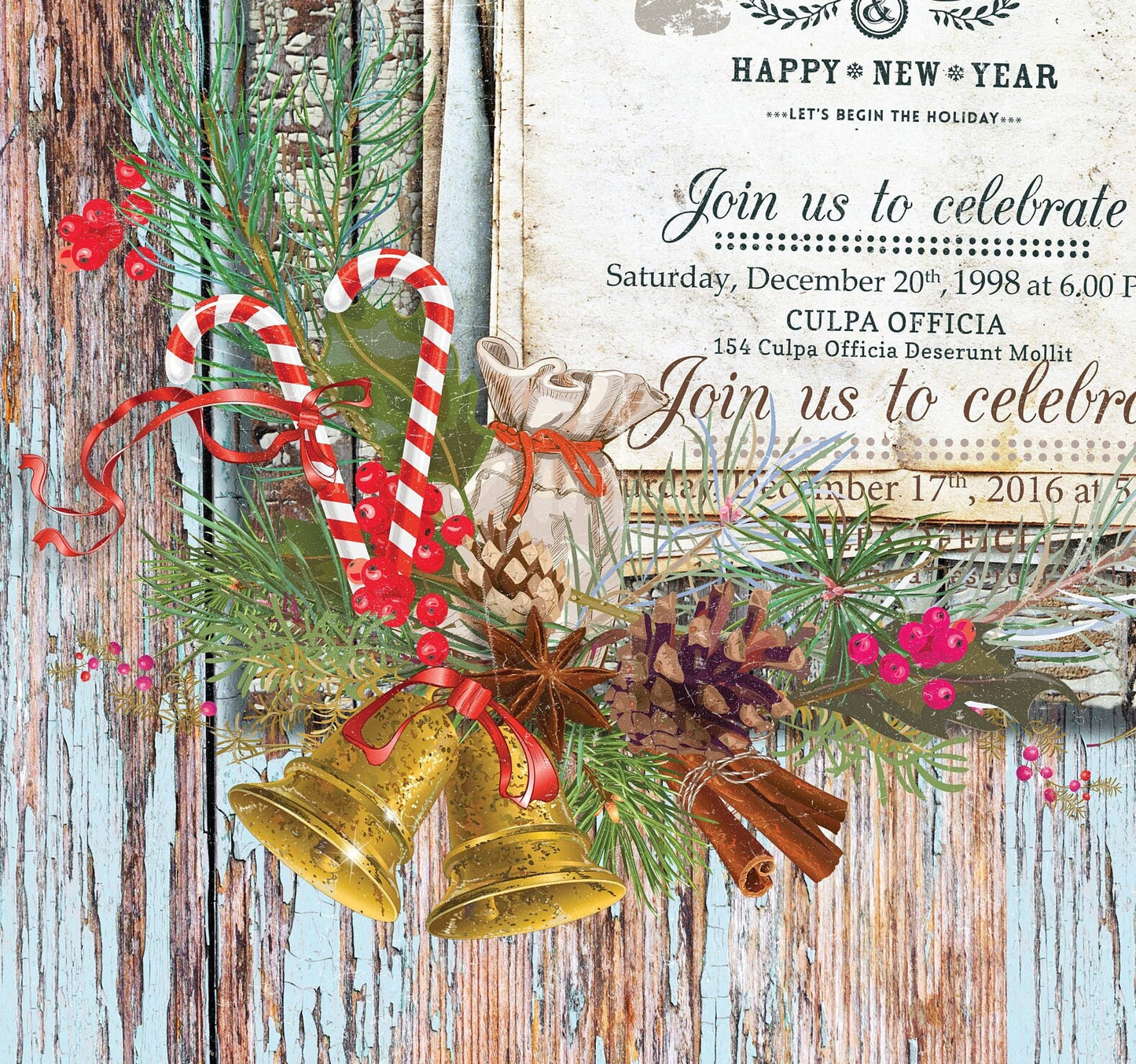 Merry Christmas - Decorative Christmas Paper - Decoupage for Furniture - Large Size Options