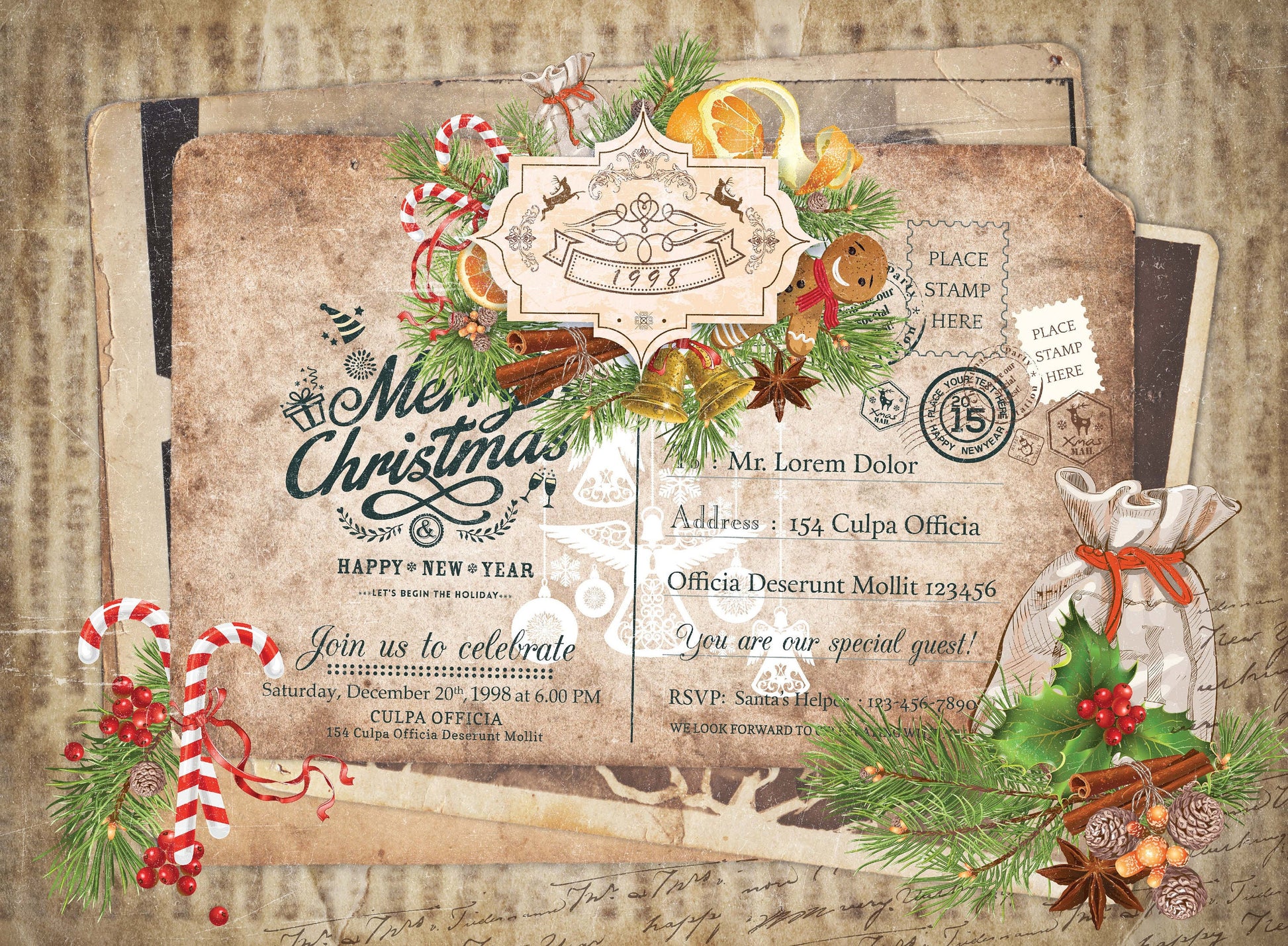 merry christmas rice paper