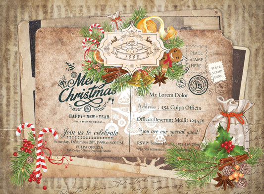 merry christmas rice paper