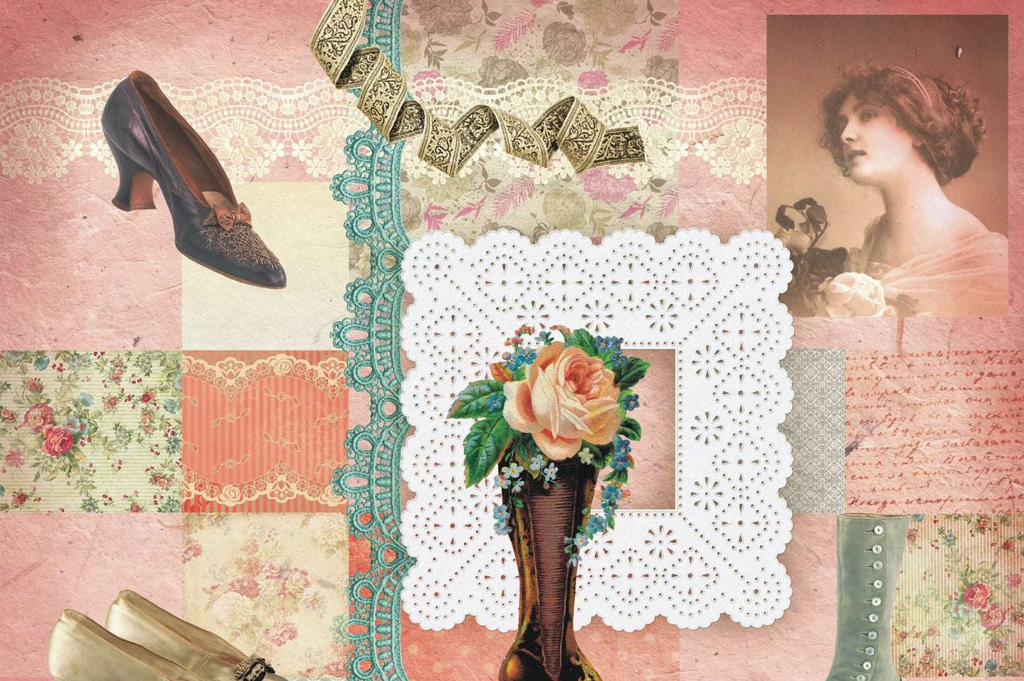 Vintage Decoupage Art - Rice Paper - Decoupage for Furniture - Large Size Rice Paper for Decoupage
