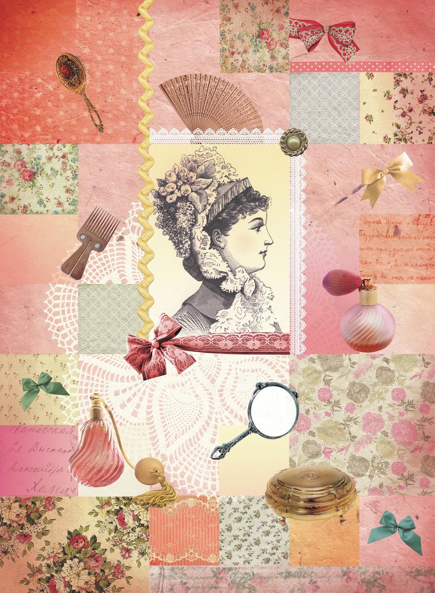 Women with Hat - Vintage Decoupage Art - Rice Paper - Decoupage for Furniture - Large Size Rice Paper for Decoupage