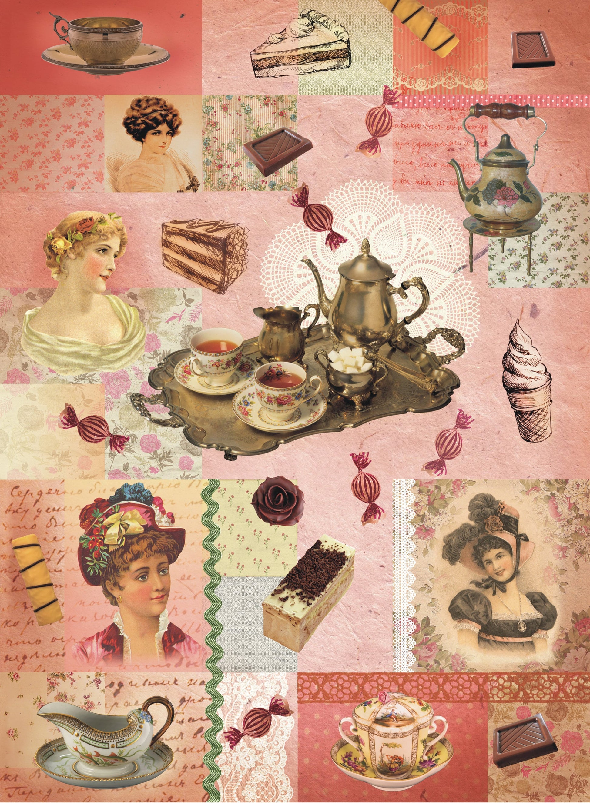 vintage women rice paper