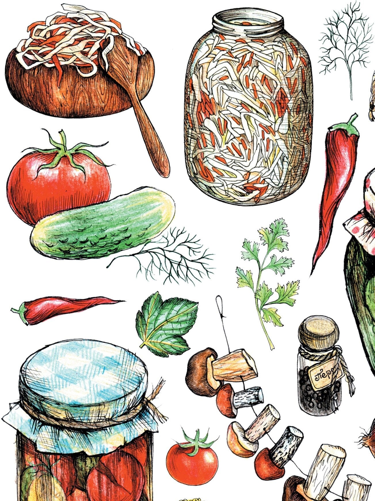 Vintage Kitchen Still Life – Decoupage Rice Paper for Furniture