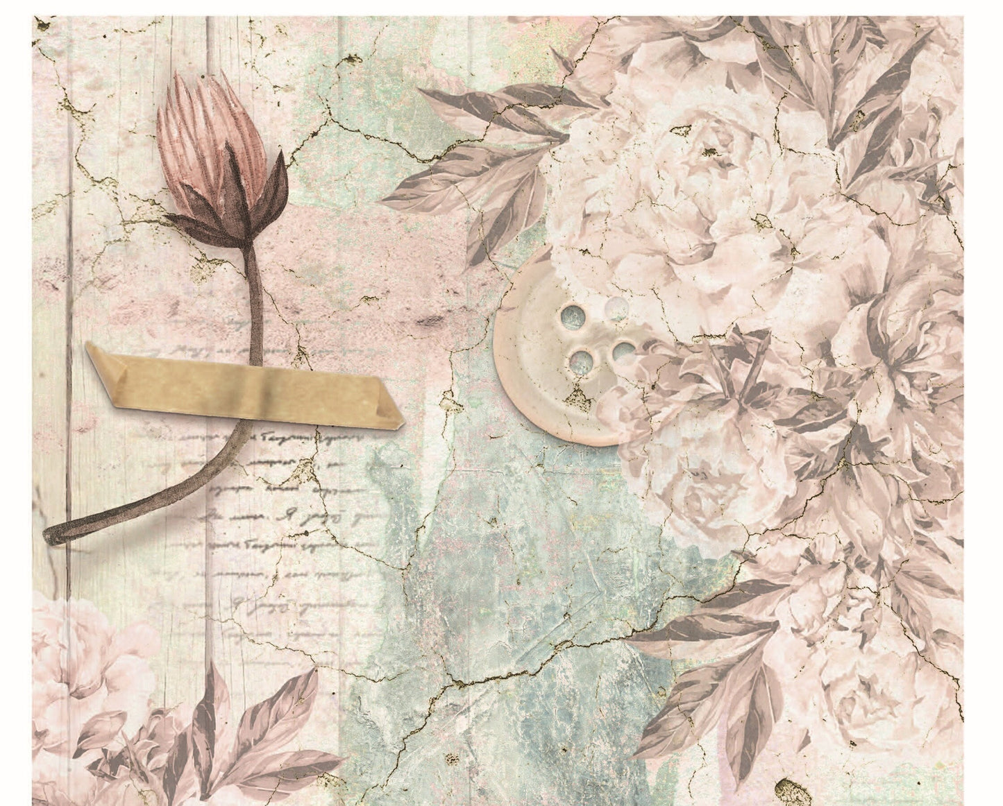 Old Wall Words Vintage Decoupage - Decoupage Art - Large Size Rice Paper for Decoupage - Decoupage Crafts