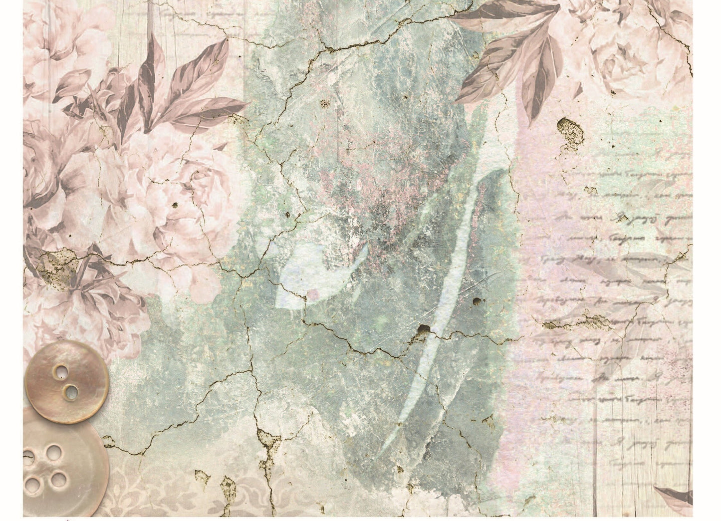 Old Wall Words Vintage Decoupage - Decoupage Art - Large Size Rice Paper for Decoupage - Decoupage Crafts