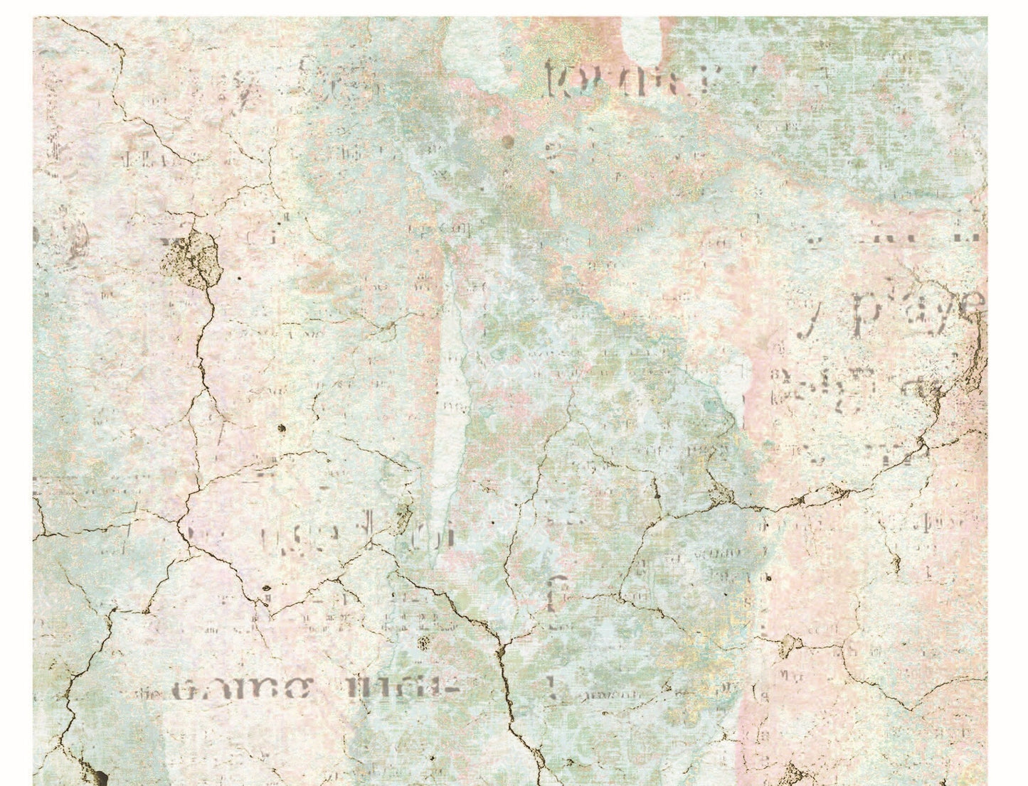 Greenish Vintage Texture Decoupage - Decoupage Art - Large Size Rice Paper for Decoupage - Decoupage Crafts