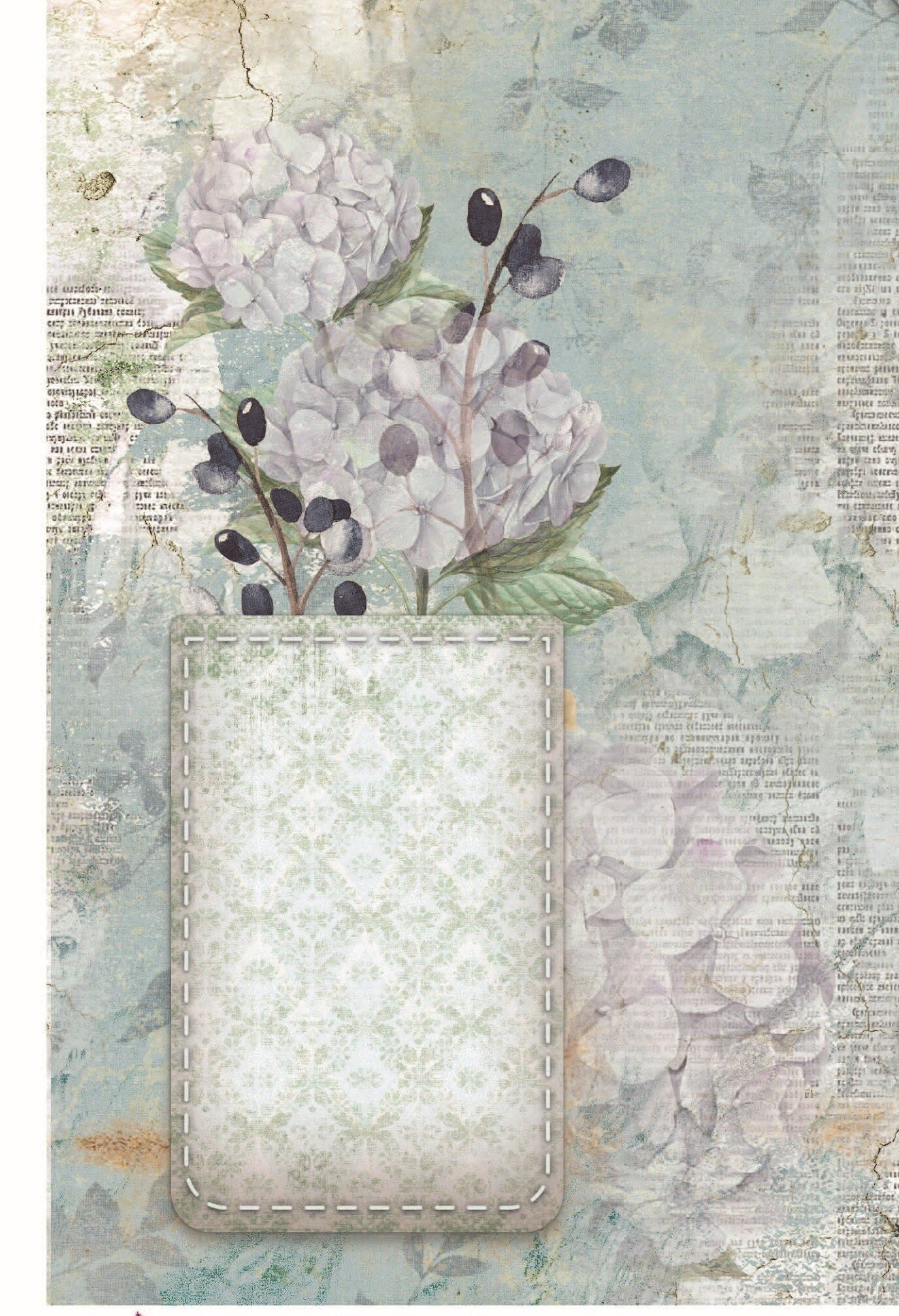 Butterfly Floral Rice Paper – Vintage Decoupage for Furniture