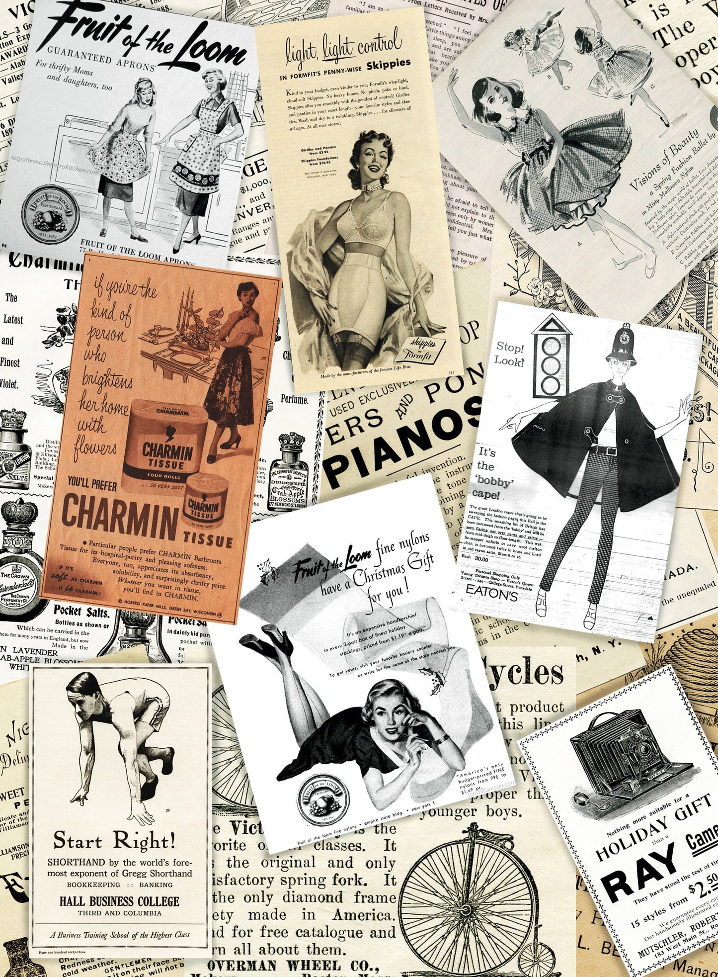 vintage decoupage paper