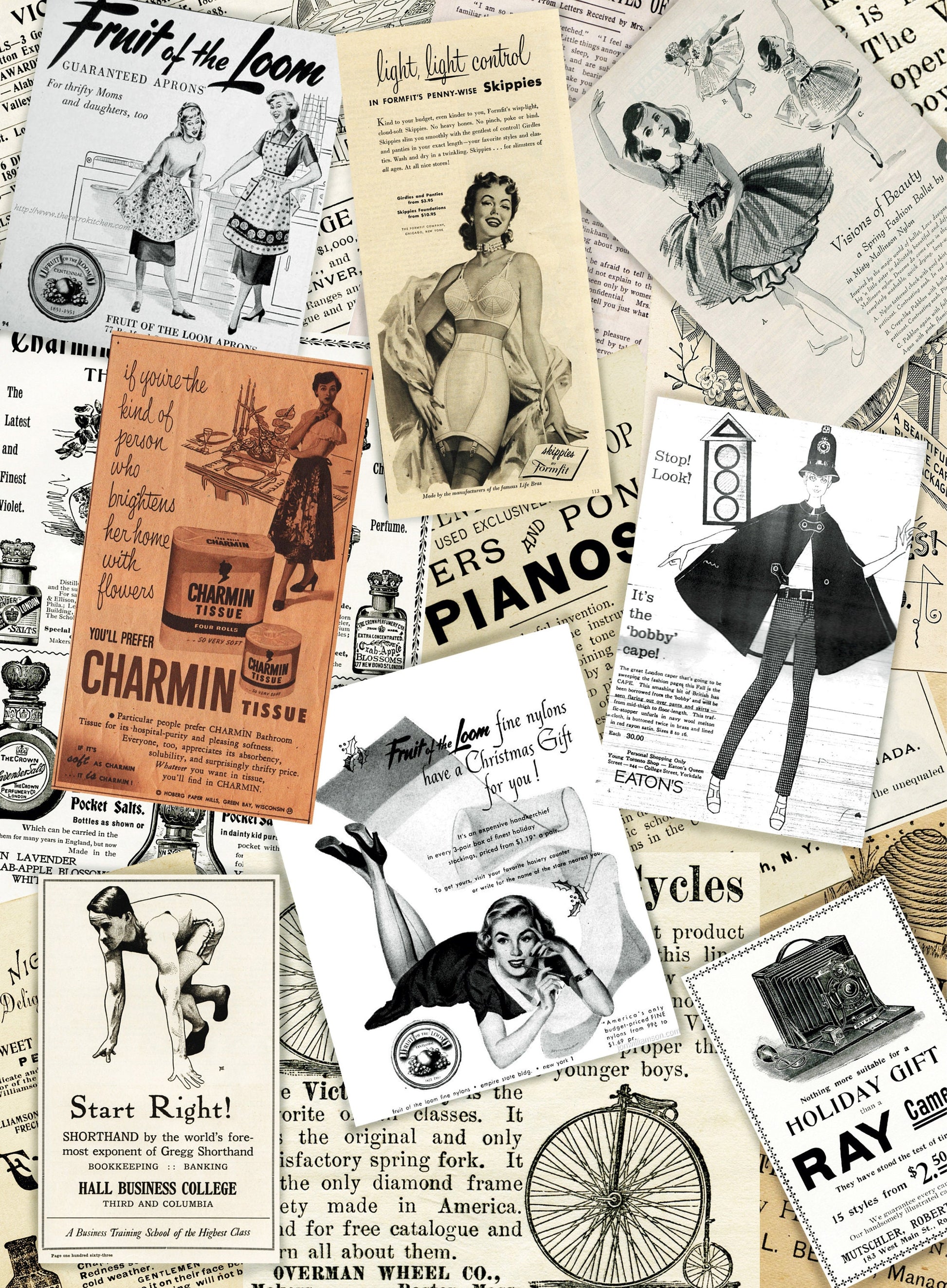 vintage decoupage paper