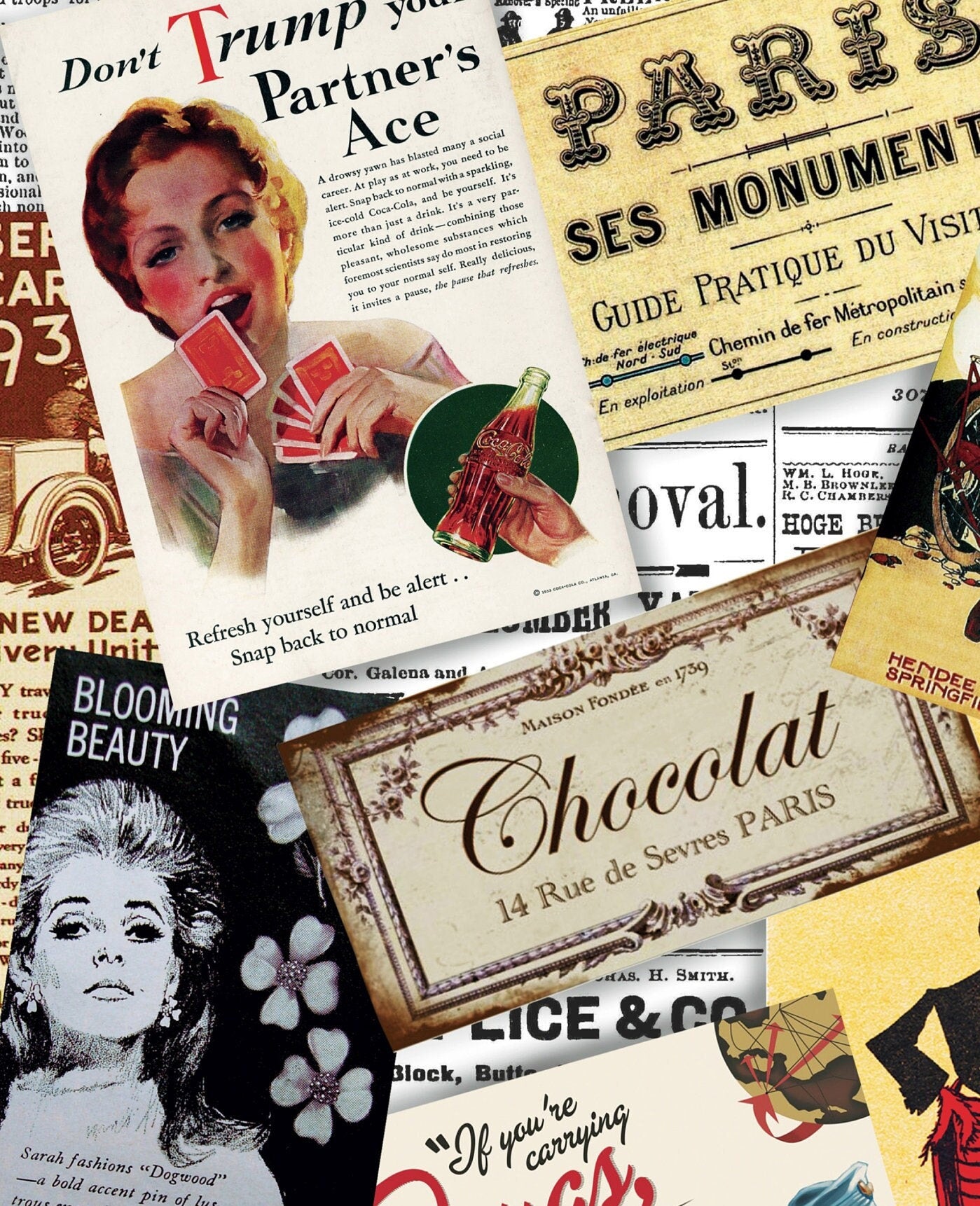 Old Newspaper Vintage Decoupage Paper - Decoupage Art - Large Size Rice Paper for Decoupage - A3 A2 A1