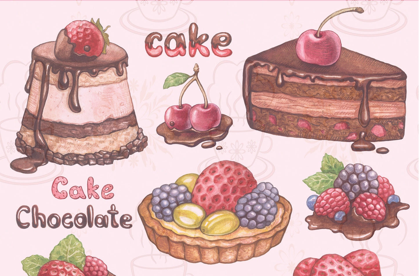 Cake Vintage Decoupage Paper - Decoupage Art - Large Size Rice Paper for Decoupage - A3 A2 A1 A0