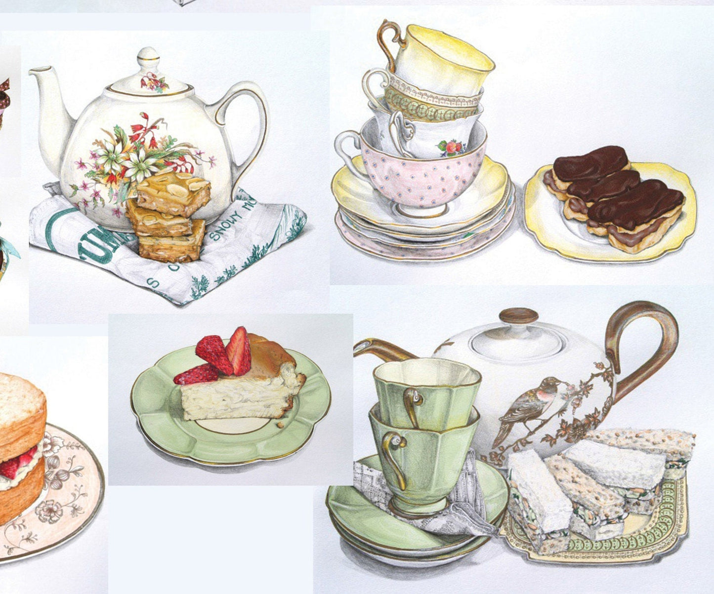 Desserts - Kitchen Decoupage Paper - Decoupage Art - Large Size Rice Paper for Decoupage - A3 A2 A1 A0