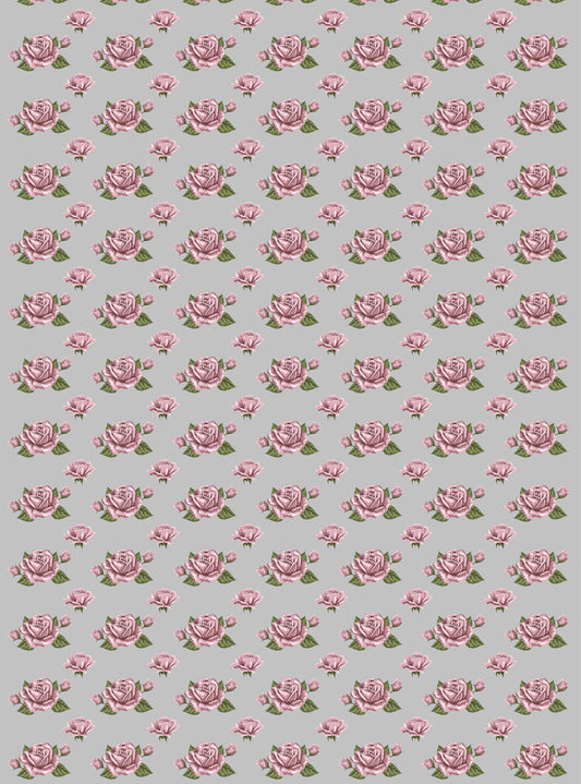 Rose Pattern Decoupage Paper - Decoupage Art - Large Size Rice Paper for Decoupage