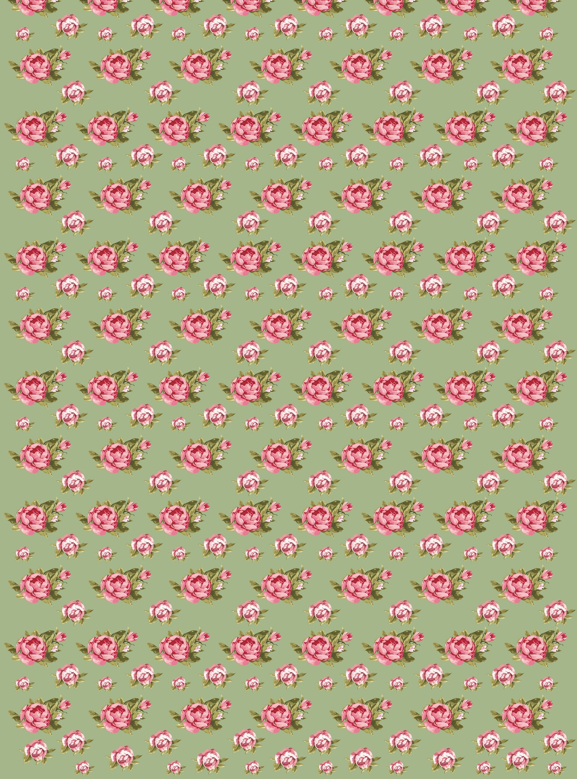 Rose Pattern Decoupage Paper - Decoupage Art - Large Size Rice Paper for Decoupage