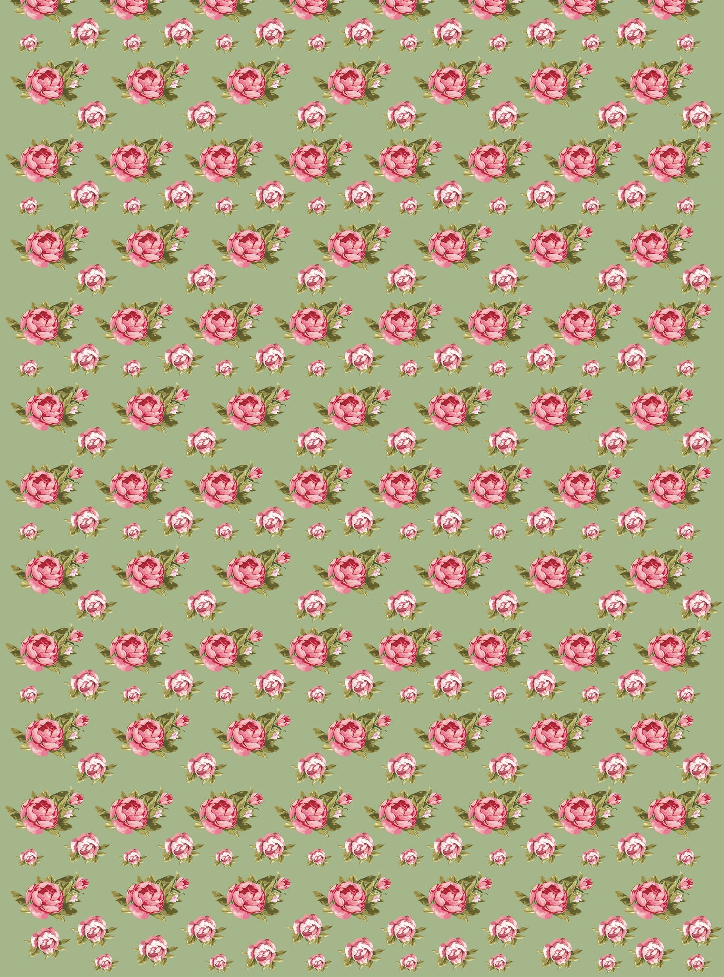 Rose Pattern Decoupage Paper - Decoupage Art - Large Size Rice Paper for Decoupage