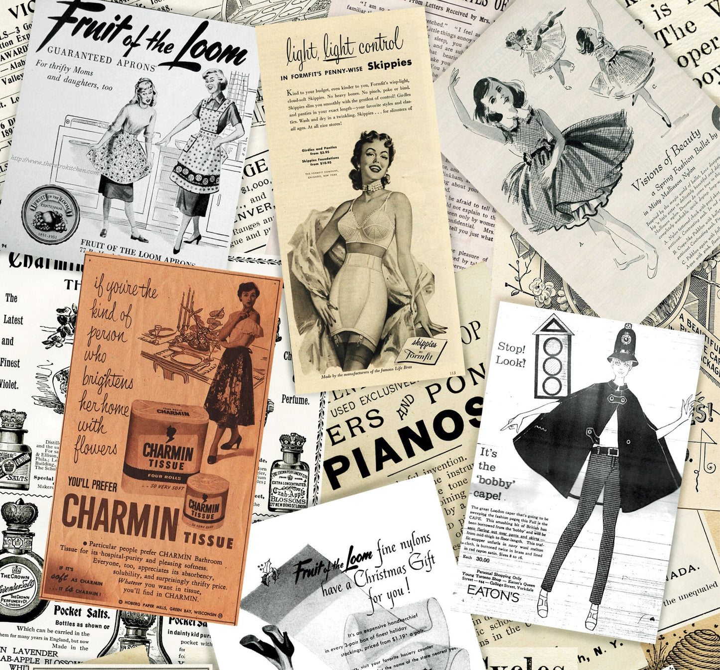 Old Newspaper Vintage Decoupage Paper - Decoupage Art - Large Size Rice Paper for Decoupage - A3 A2 A1