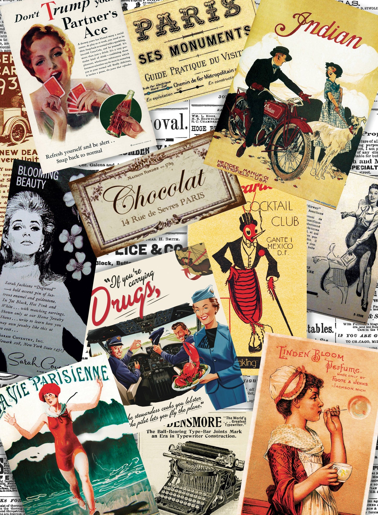Old Newspaper Vintage Decoupage Paper - Decoupage Art - Large Size Rice Paper for Decoupage - A3 A2 A1