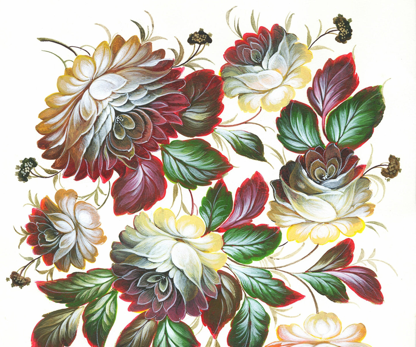 Peony Flowers Decoupage Paper - Decoupage Art - Large Size Rice Paper for Decoupage